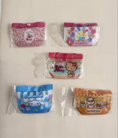 サンリオ　プールバッグ風ミニポーチ2 コンプリートセット