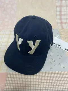 Open yy 刺繍字ロゴ ネイビー ベースボールキャップ④のサムネイル