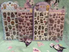 ラブブ らぶぶ 3D ぷっくり シール 4枚セット