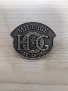 HARLEY・MILEAGE HOG EST.1995 ピンバッジ