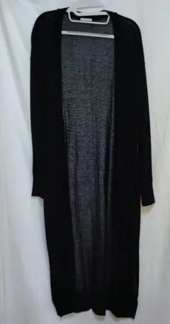 GU ロングシアーカーディガン　ブラック　Lサイズ