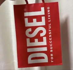 【新品】DIESEL 赤 ショッピングバッグ　ショッパー　小