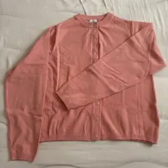 coen サーモンピンクもっちりカーディガン