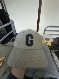 グレー G刺繍 キャップ