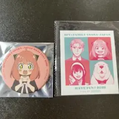 SPY×FAMILY スパイファミリー　トレーディング缶バッジ　万博　アーニャ