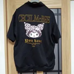 大きいサイズCECIL McBEE レオパード柄クロミジャージ半袖
