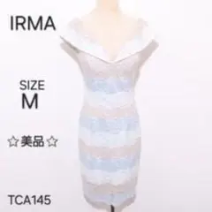 IRMA　イルマ　ワンピース ミニ丈 ノースリーブ レース素材　オフショルダー