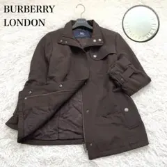 シャドーチェック✨希少モデル　バーバリーロンドン　コート　ロゴボタン　40 L