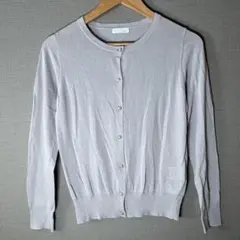 【index】(L )パールボタンニットカーディガン　オフィス