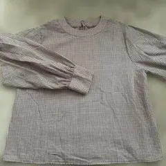 ｅｍｓブラウンチェック 長袖シャツ Fサイズ