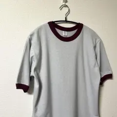 80s~ USA製 リンガーTシャツ 無地 ヴィンテージ 半袖シャツ