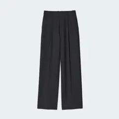 【UNIQLO／ユニクロ】タックワイドパンツ（丈長め）