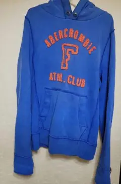 Abercrombie 青 フード付きパーカー