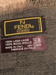 FENDI　フェンディ　 ウールマフラー グレーズッカ柄