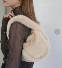 セレクトモカ　フェイクファーミニハンドルバッグ