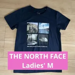 ノースフェイス Tシャツ M レディース 半袖 ネイビー プリント