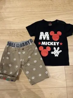 BABYDOLL ミッキー 90サイズ 上下セット
