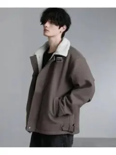 ASTORONOMY ビッグシルエット裏ボアメルトン2wayショートブルゾン