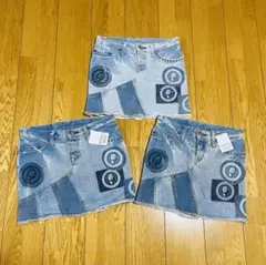 ヒステリックグラマー ダメージデニム ミスゲバラ☆ミニスカート ヒスミニ