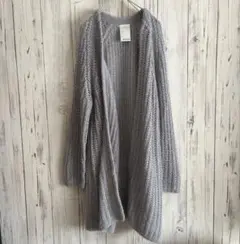 未使用に近い　Whim Gazette ざっくりニットロング　ガウンカーディガンのサムネイル