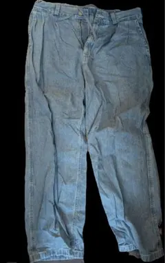 ライトブルーデニム　ワイドパンツ