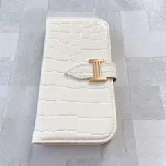 らくらくスマートフォン F-52B ケース　手帳型 ホワイト