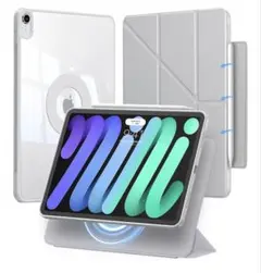 iPadケース TPU素材 透明・グレー　Tekkase