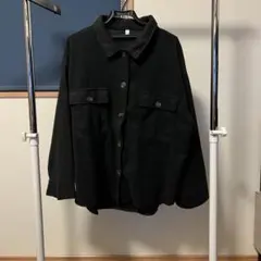 ブラック XL ポリエステル 長袖シャツジャケット