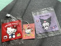 ハローキティ　クロミ　キラキラステッカー　3枚セット