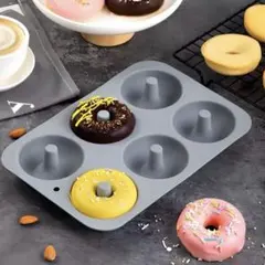 シリコン型　シリコンモールド　ドーナツ　直径7.5cm 焼き菓子　焼き型のサムネイル