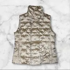 90s vintage レディース 光沢 ダウンベスト ストリートモード系