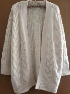 GUチャンキーニットカーディガン