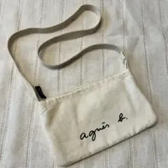 agnis b. アニエスベー アイボリー サコッシュ 斜めがけナチュラル