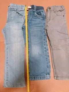 デニムス　パンツ カーターズ　H&M 100cm3枚セット