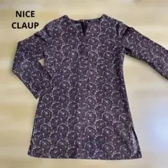 NICE CLAUP ナイスクラップ　ペイズリー柄チュニック　綿100%