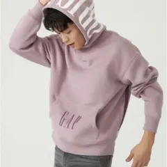 【美品】GAP pink オーバーサイズパーカー メンズL