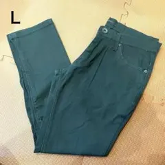 ブラック メンズ 長袖ズボン チノパン L ウエスト78㎝