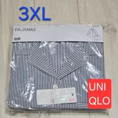 UNIQLO ユニクロ　 ストライプパジャマ 3XL 長袖·短パン　ルームウェア