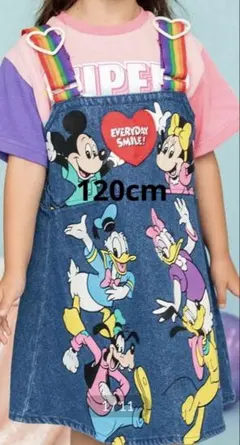 ディズニーデニムジャンパースカート　120cm