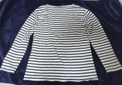 ユナイテッドアローズ BLUE LABEL ボーダー長袖カットソー　ボートネック