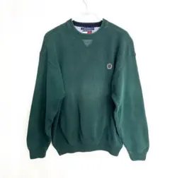 TOMMY HILFIGER グリーンセーター Lサイズ