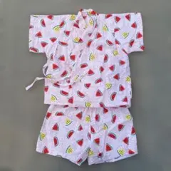子ども用甚平　女の子　ハンドメイド　80〜90cm