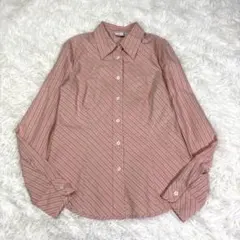 美品 A/X ARMANI EXCHANGE シャツ ストライプ S ピンクのサムネイル
