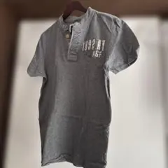 Abercrombie & Fitch グレー ポロシャツ Lサイズ