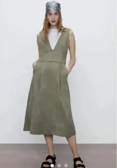 ZARA ワンピース・ジャンパースカート