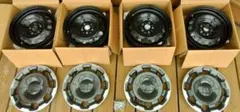 新型シエンタ純正 15インチ スチールホイール ホイールキャップ付 4本セットのサムネイル