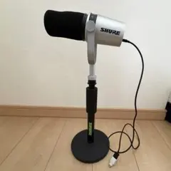 SHURE MV7 ポッドキャストマイク　純正マイクスタンド　セットのサムネイル