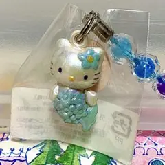 ハローキティ ご当地根付け ストラップ 海が好き！ 人魚 マーメイドバージョン