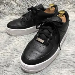 極美品✨NIKE/ナイキ 25.0 エアフォースワン セイジlow 黒 厚底