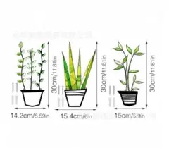 ラスト１点！ウォールデコ アイアン 観葉植物 3個セット 壁掛け おしゃれ 北欧のサムネイル
